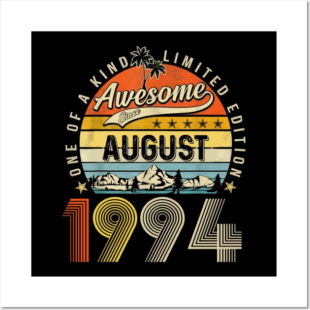 Awesome Since August 1994 Vintage 29th Birthday Wall Art by Centorinoruben.Butterfly